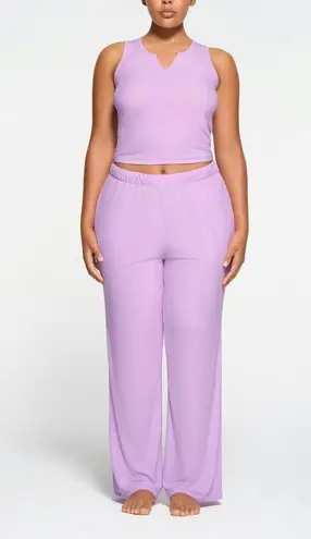SKIMS Soft Lounge Split Neck Tank Sugar Plum Size Medium