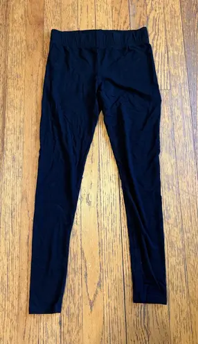 Soma Leggings Womens XS Black Regular Soft Stretch Rayon Spandex Pull On Lounge Size undefined