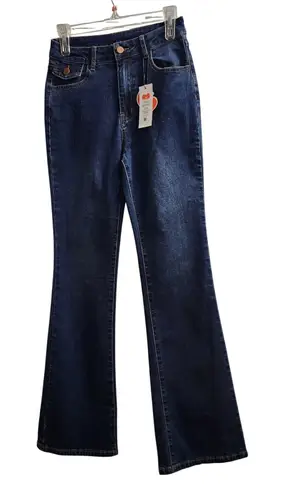 Cider Flare Leg Jeans Dark Wash Denim High Rise Bootcut Women's Size