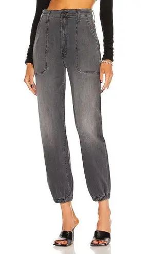 MOTHER Denim MOTHER The Wrapper Patch Denim Springy High Rise Jogger Jeans