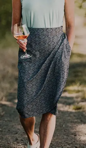 RipSkirt Hawaii Black Pearl Batik Wrap Skirt Womens Sz XL Length 3