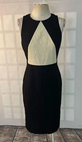 Classiques Entier Classique entier black colorblock sleeveless sheath dress size 6