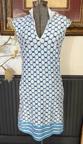 San Soleil Sleeveless 1/4 Zip Mock Neck UV 50 Dress ~ Size XS 💚🍄 Blue