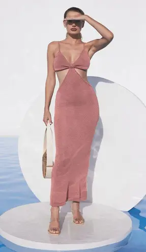 Cult Gaia Serita cotton-blend cutout-waist cocktail dress in jaipur size S small