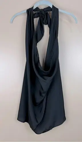 Dress Forum Los Angeles California Black Slinky Halter Blouse Small New