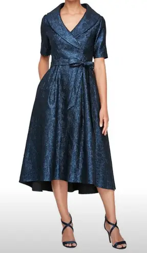 Alex Evenings NWOT Midnight Blue High Low Dress
