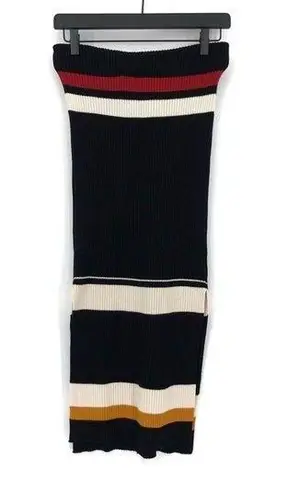 OSKLEN Striped Knit Skirt Black Red White Yellow M Size M