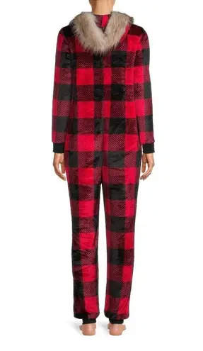 secret treasures Womens All In One Zip Front Suit With Hood Size Medium 8-10 New