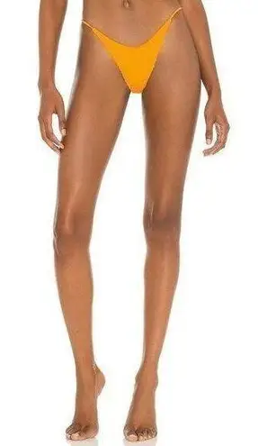 It's Now Cool The String Side Pant Bikini Bottom Crinkle Tangerine Womens Size M Orange Size M