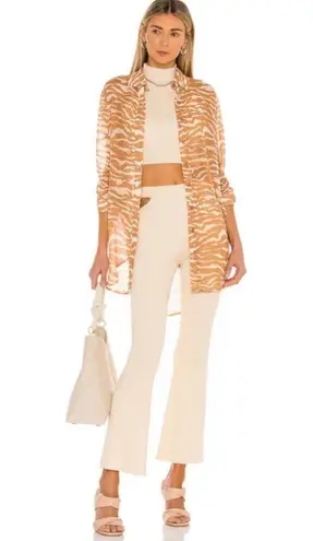 Camila Coelho ππ Myla Shirtdress Coverup ~ Brown Zebra Small