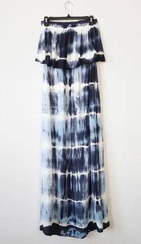 Raviya NWT Navy Tie Dye Strapless Maxi Swimsuit Cover Up Size Small