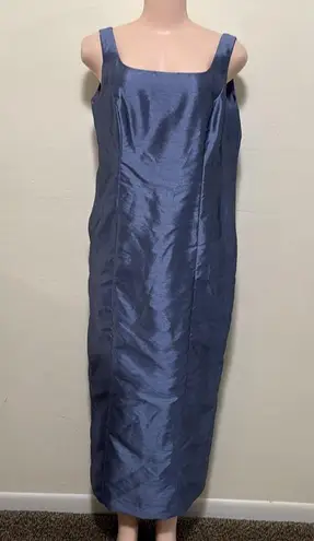 Alex Evenings Blue purple Blazer w/ Notched Lapel & Fitted dress woman size 12