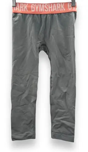 Gymshark Gray & Pink Seamless Flex Fitness Low Rise Capri Leggings Sz XS