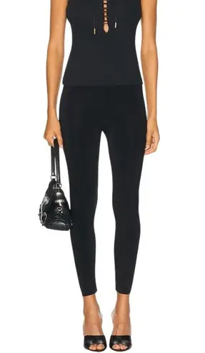 Norma Kamali Cropped Leggings in Black X-Small New Womens Pants