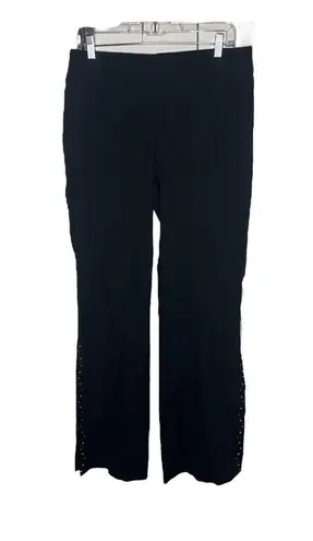 Bebe  Y2K Split-Hem Linen Pants 10