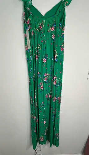 Kingston Grey Green Floral Maxi Dress