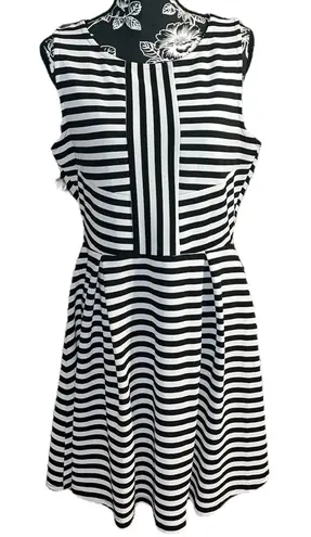 Attention Striped Assymetrical Dress