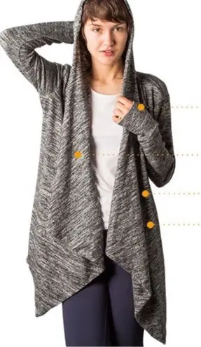 Betabrand red eye wrap SZ:L/XL