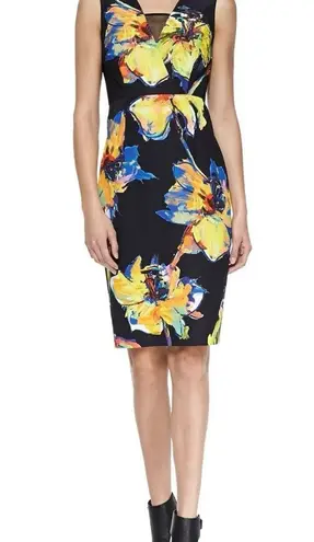 Milly Sleeveless Pop Art Ella Midi Dress Size 8