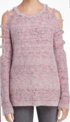 Ban Jara Women’s Lipstick Pink Cold Shoulder Sweater Pullover Small New with Tags
