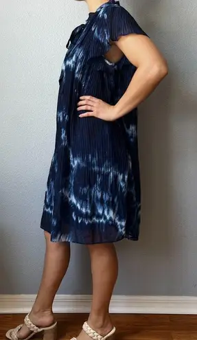 DKNY  Acid Wash Pleated Shift Dress Size 10