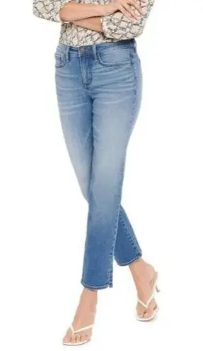 NYDJ Sheri Slim Ankle Lift Tuck Maele Stretch Shaping Jeans Split Hem 4