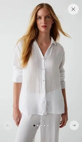 Michael Stars Leo Gauze Button Down Shirt, size XS