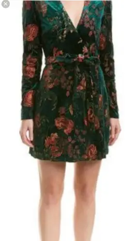 Alexia Admor  Hunter velvet Xl embroidered dress or jacket rich colors