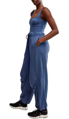 NEW Free People FP Movement Women's Inbound Onesie Midnight Navy Size XL NWT Blue