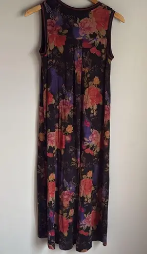Johnny Was BOSSA NOVA V‑NECK MAXI DRESS XS