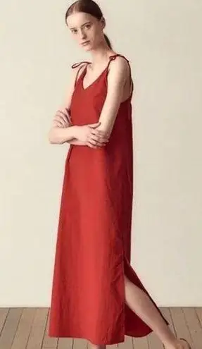 Hidden Forest Market Red Tie Slip Maxi Dress Korean/Seoul Fashion size M Size M
