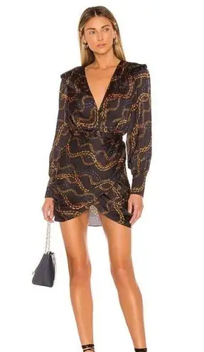 Revolve  LA ACADEMIE The Joyce Satin Long Sleeve Ruched Dress