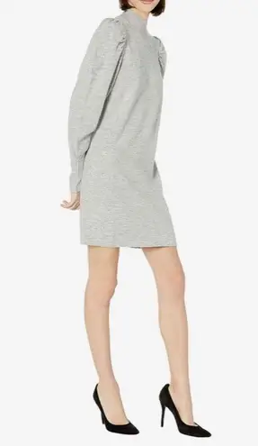 WAYF Lola Puff Sleeve light gray Sweater Dress