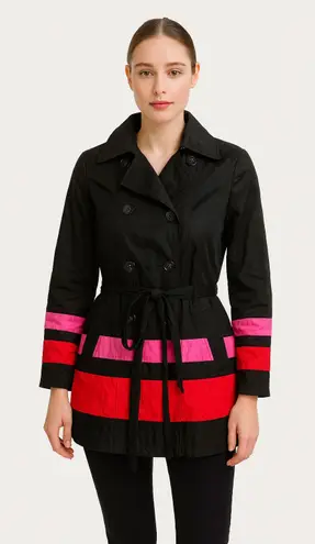 INC International Concepts Trimmed Belted Trench Coat