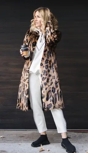 Koral Activewear metallic bead embellished egret vanilla scuba sweatpants pants