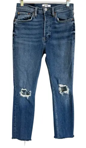 RE/DONE - 90’s High Rise Ankle Crop in Dusk Destroy color Women’s Size 28 - Image 1