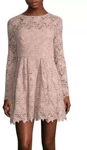 Monique Lhuillier ML Blush Lace Dress