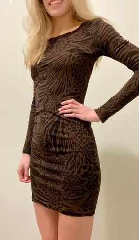 Alice + Olivia  Animal Print Dress