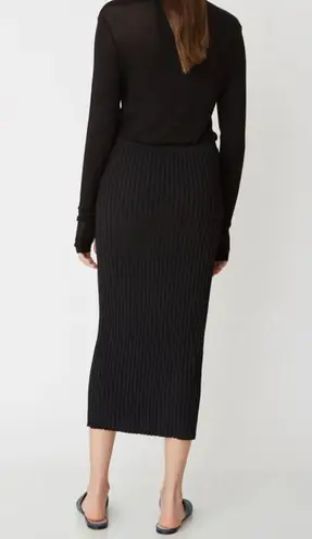 Toteme NWOT black ribbed Murano knit slip midi skirt size medium Orig. $290