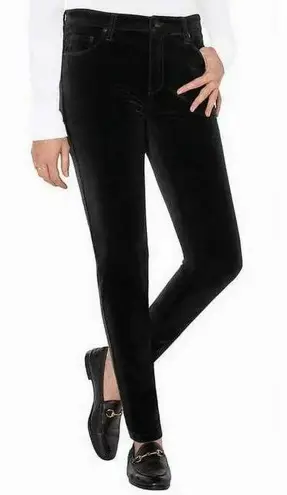 Well Worn Black Pinwale Corduroy High Rise Straight Leg Pants Womens Size 6 (28)