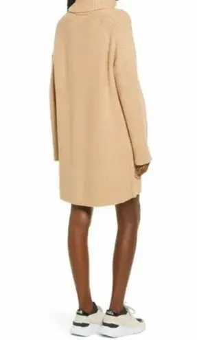 WAYF  Culver Turtleneck Long Sleeve Sweater Dress in Camel Size XS NWT