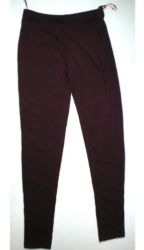 Natori New NWT Designer Dark Red Wine Pants Rayon Womens S Lounge Pajama PJ Tall