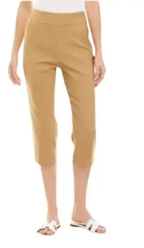 kim rogers  Tummy Control Millennium Khaki Capri Pants Size 14