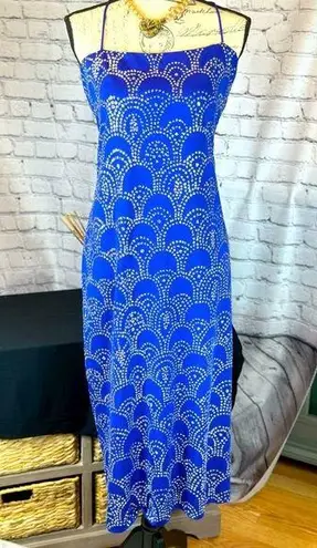 Vintage Blue Patra , Sequined Embellished Gown - Size 14