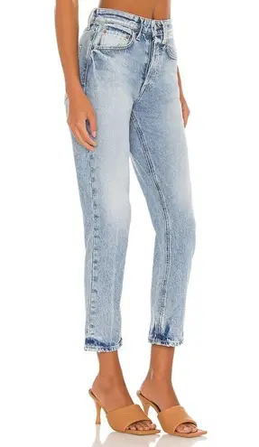 GRLFRND Slim Straight Jeans SIZE 26 Boyfriend Rigid Ankle Light Wash $195 NEW