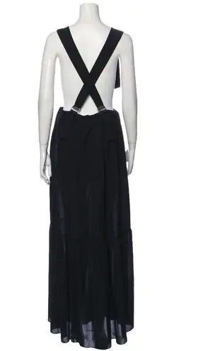 Pinko Backless Black Gown