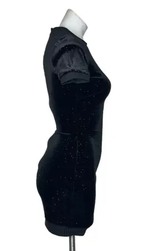 Dress the Population Cosmopolitan  Black Dress Stretch Bodycon Sparkles Size XS