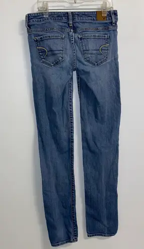 American Eagle Outfitters PRE OWNED Blue Skinny Jeans 0