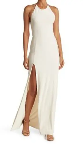 Love by Design Slinky Strappy High Slit Long Dress M