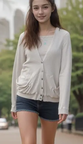 Marc by Marc Jacobs Y2K Vintage Marc Jacobs Waffle Cardigan Hoodie Sweater Womens Large Thermal Top - Image 1